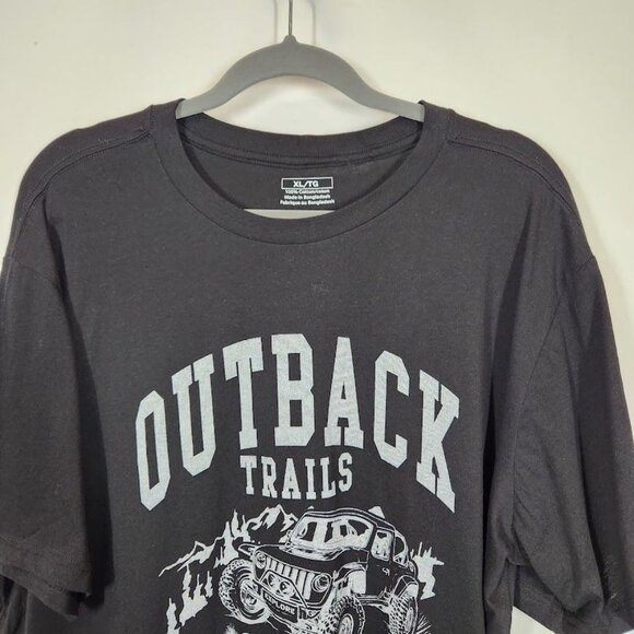 Outback Trails Off‎ Road Adventures Short Sleeve Graphic Tee Cotton in Black XL - Picture 2 of 6